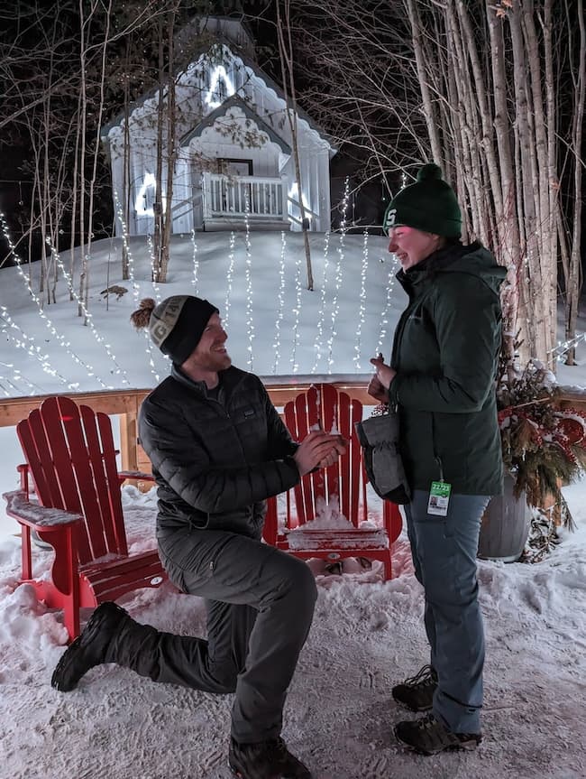 Drew proposing to Ainsley