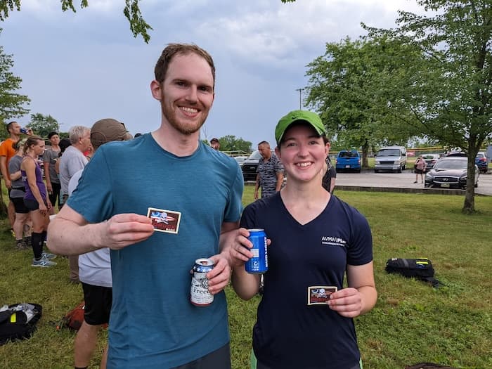 Ainsley and Drew at a Goruck event